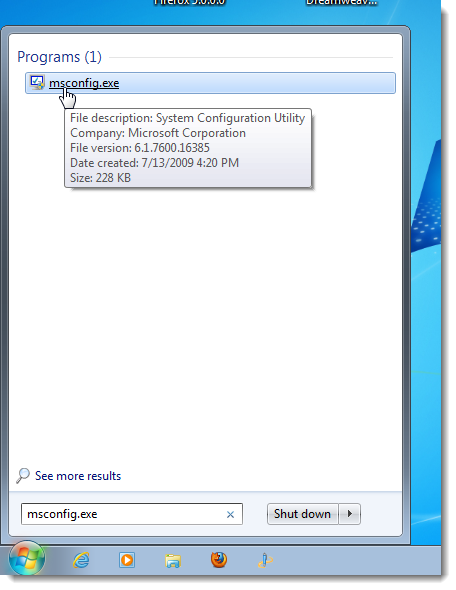 Desactivar Programas Arranque Windows Vista