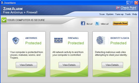 ZoneAlarm Free Antivirus + Firewall 2013