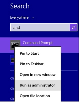 restablecer una contraseña en Windows 8/8.1