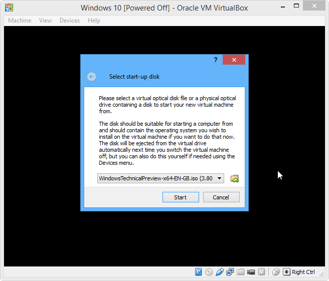 instalar Windows 10 en Oracle VirtualBox