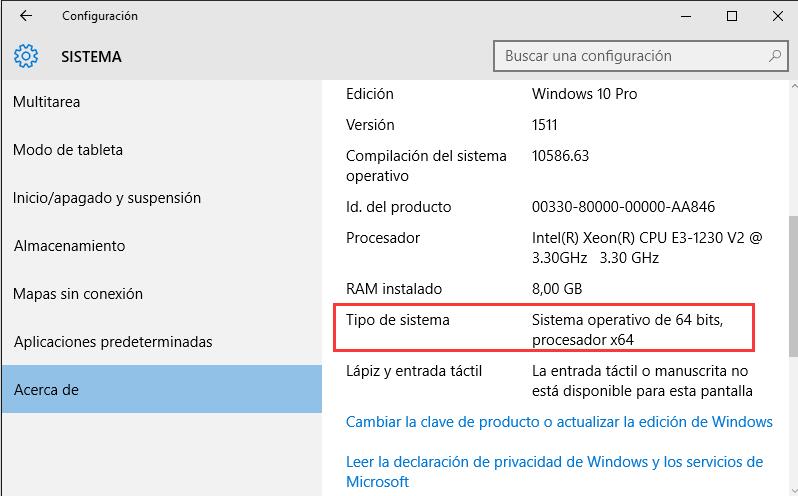 Desobediencia Caso Wardian traidor Cómo saber si mi Windows 10 es de 32 o 64 bits?