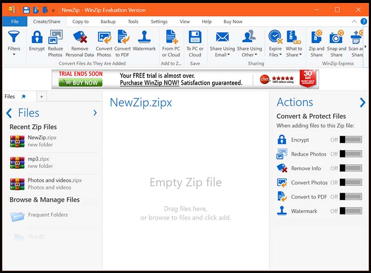 7-Zip vs WinZip vs WinRAR vs Windows