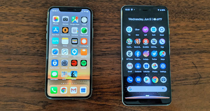 Android contra iPhone